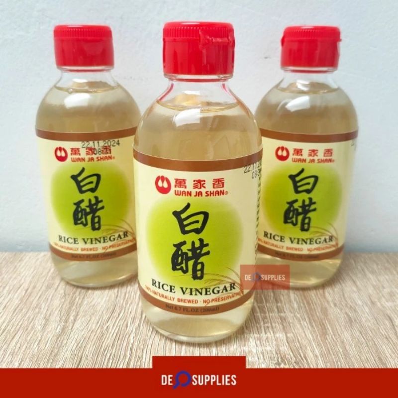 

Wan Ja Shan Rice Vinegar 200ml - Cuka Makan Wanjashan Beras Sushi