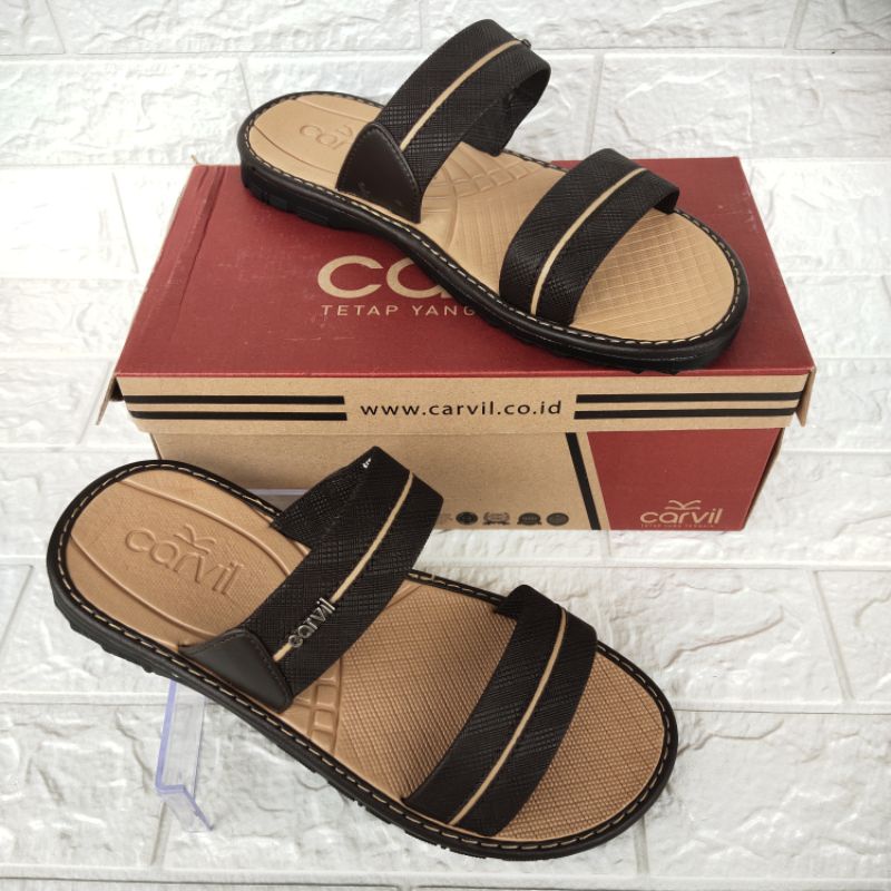 Sandal Pria  Carvil Espresso 02/ Sandal Kasual Carvil Espresso 02/Carvil Espresso 02