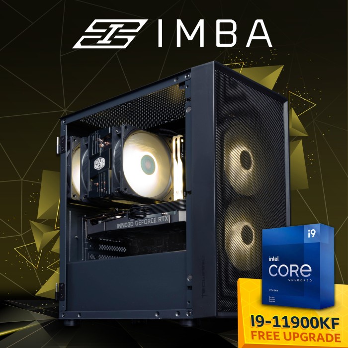 Pc Imba Gaming Pc I9-11900F Rtx 3090 16Gb Nvme Mid 2021