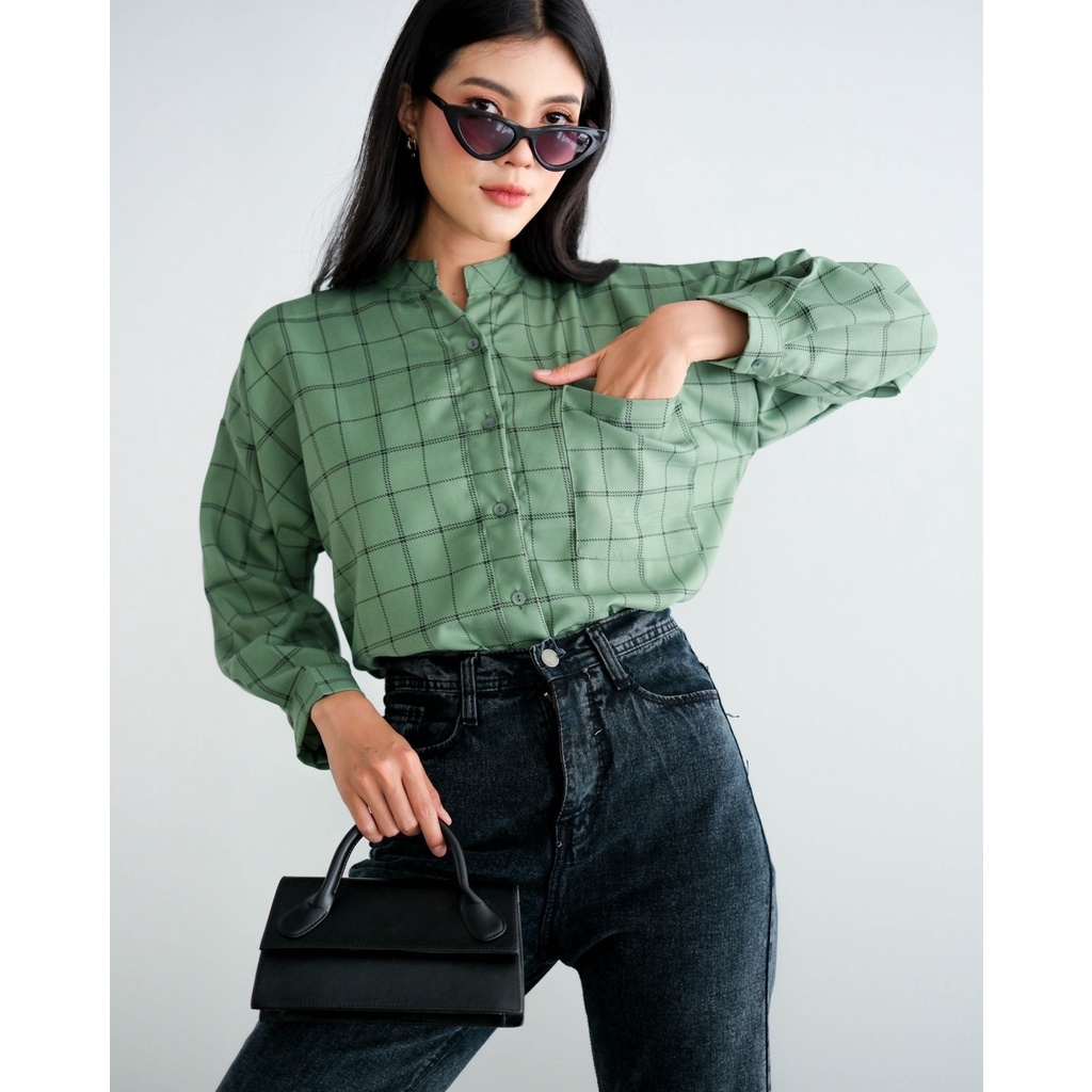 Myrubylicious DEREA SHIRT KODE SK 2502 | SHIRT | KEMEJA WANITA | KEMEJA LENGAN PANJANG | KEMEJA MOTIF
