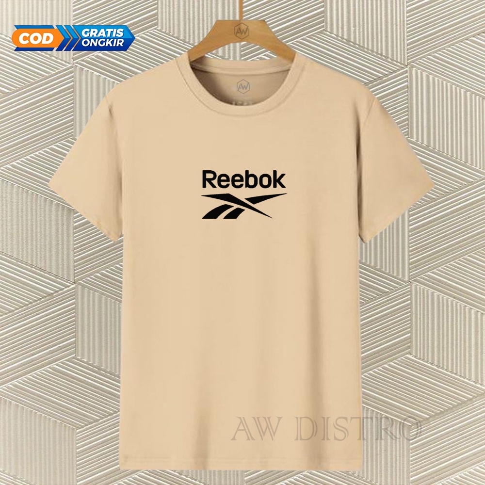 COD Baju Kaos Distro Rbk Tex Hitam Premium Quality Lengan Pendek