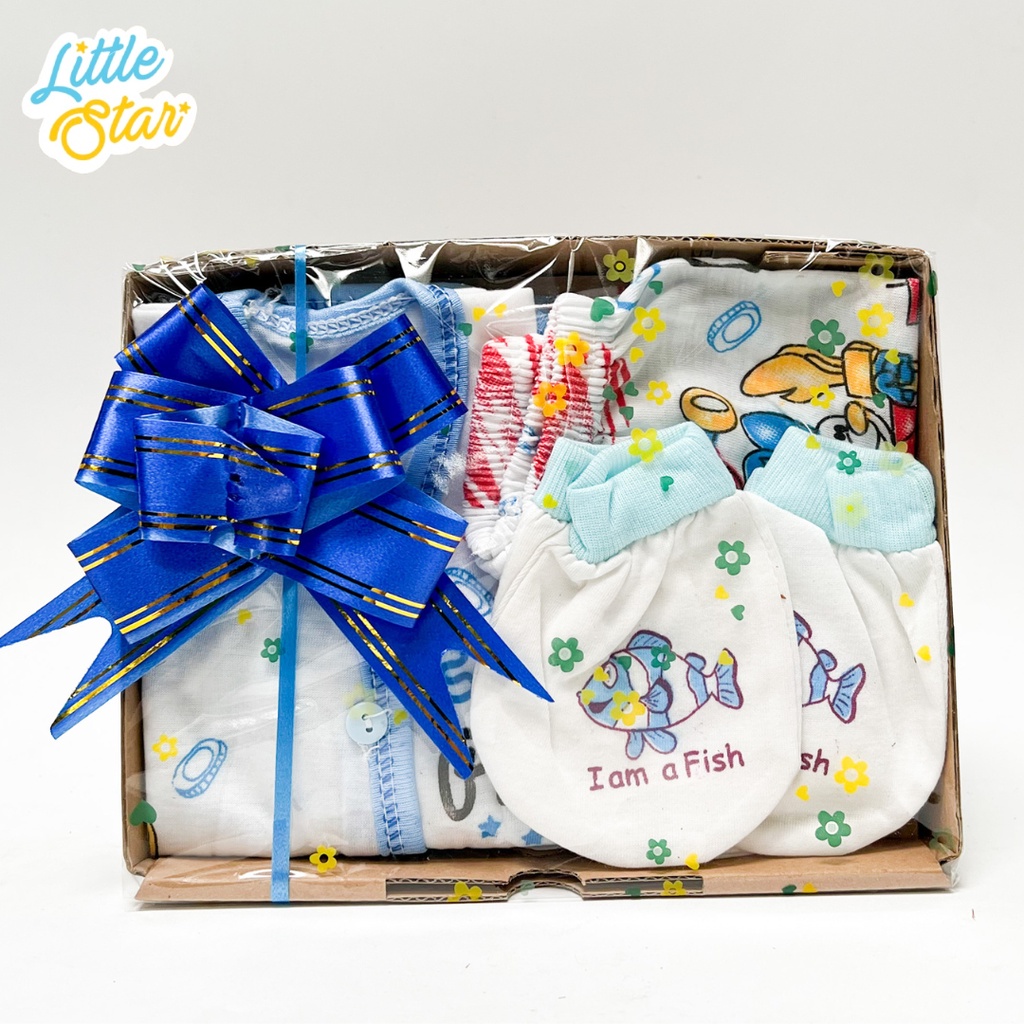 Paket C Parsel Bayi Baru Lahir Kado Hampers Newborn Baby Gift Set Hadiah Pakaian Setelan Anak Unisex