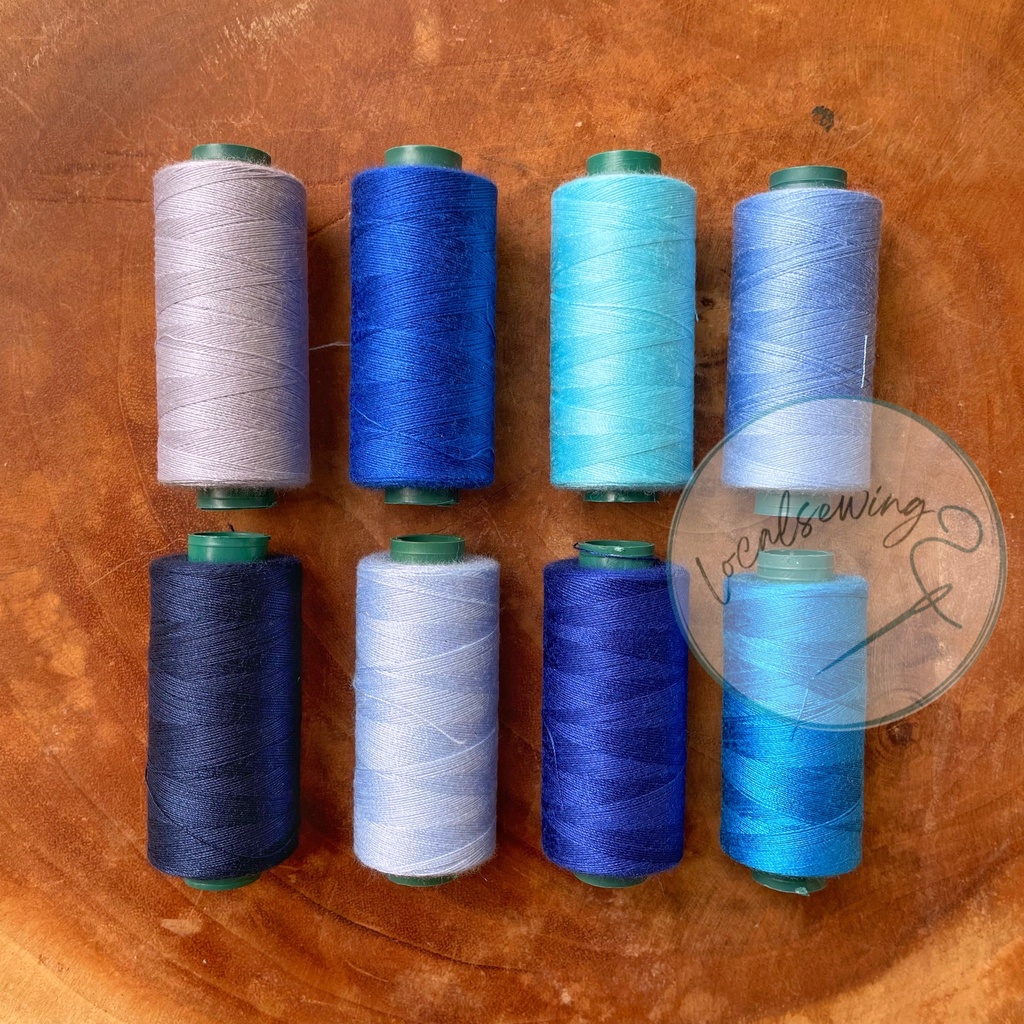 Yamalon Benang Jahit Warna Biru / Benang Jahit Yamalon 40/2 500 Yard Warna Biru