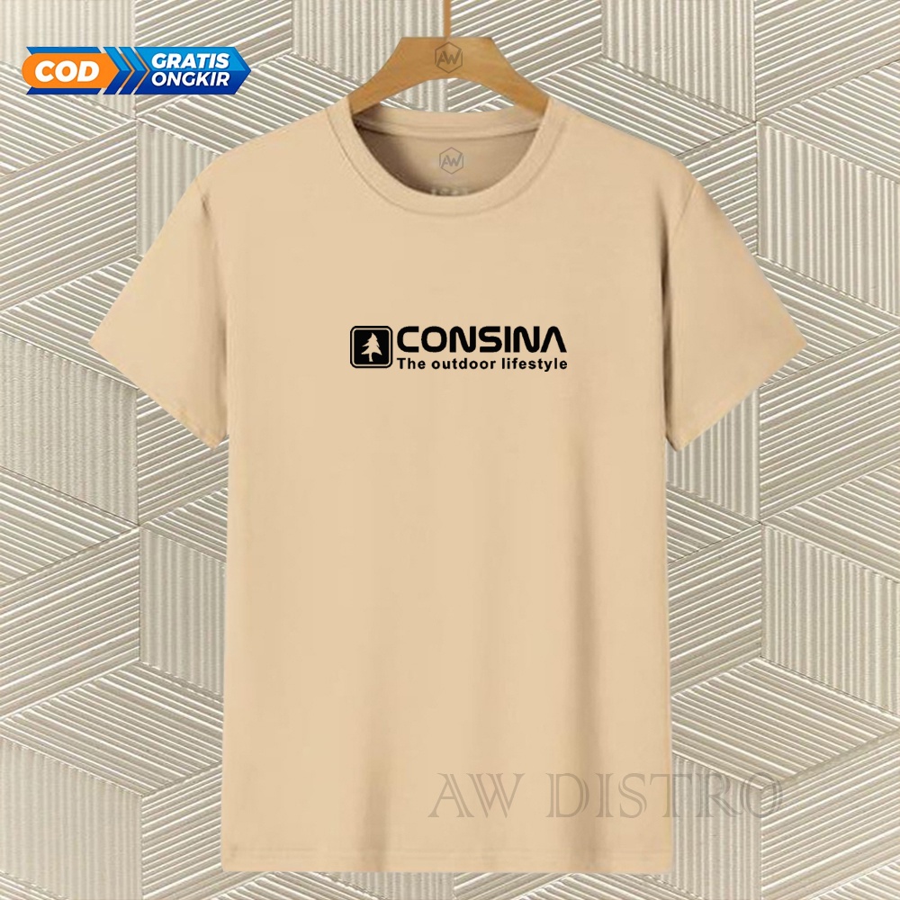 COD Baju Kaos Distro Csn 303 Text Hitam Premium Quality Lengan Pendek