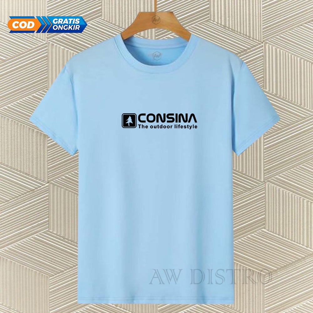 COD Baju Kaos Distro Csn 303 Text Hitam Premium Quality Lengan Pendek