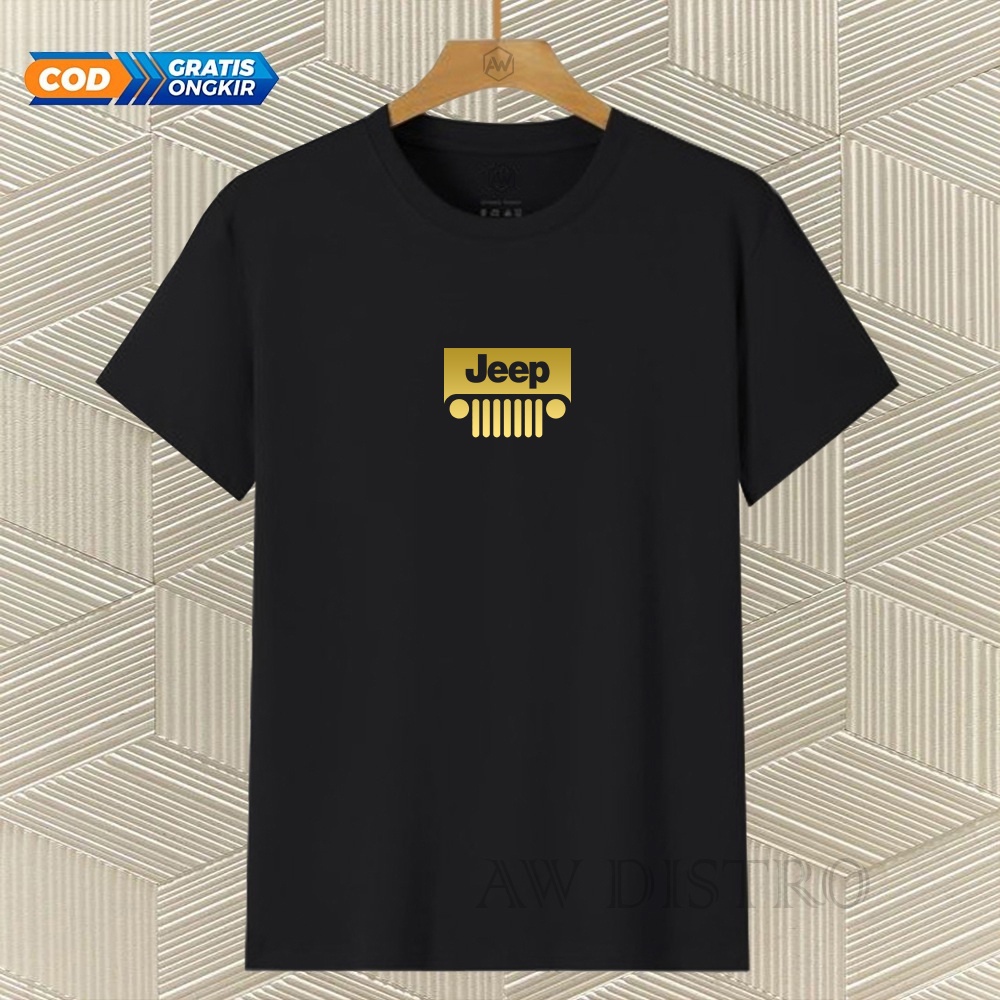 COD Baju Kaos Distro J3p Text Gold Premium Quality Lengan Pendek