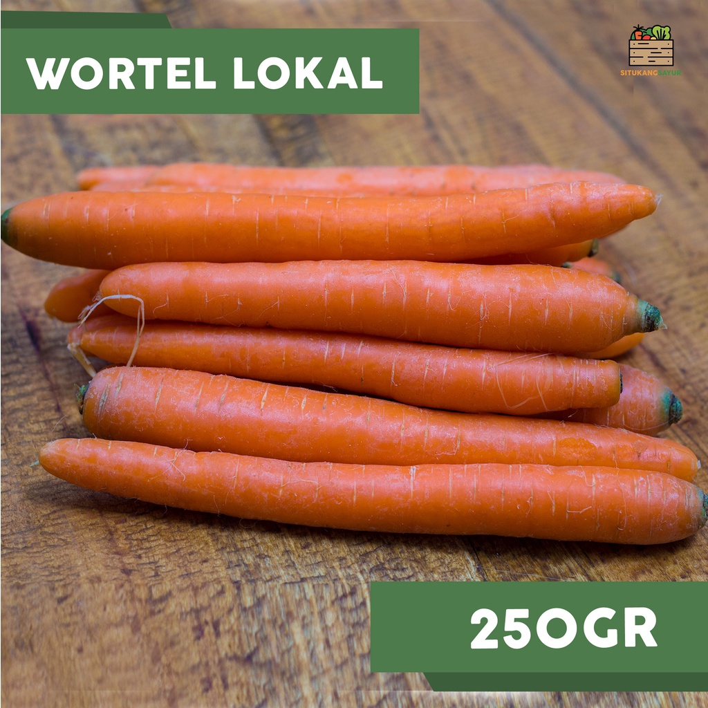 

Wortel Lokal | 250gr (Kota Bandung & Sekitar)