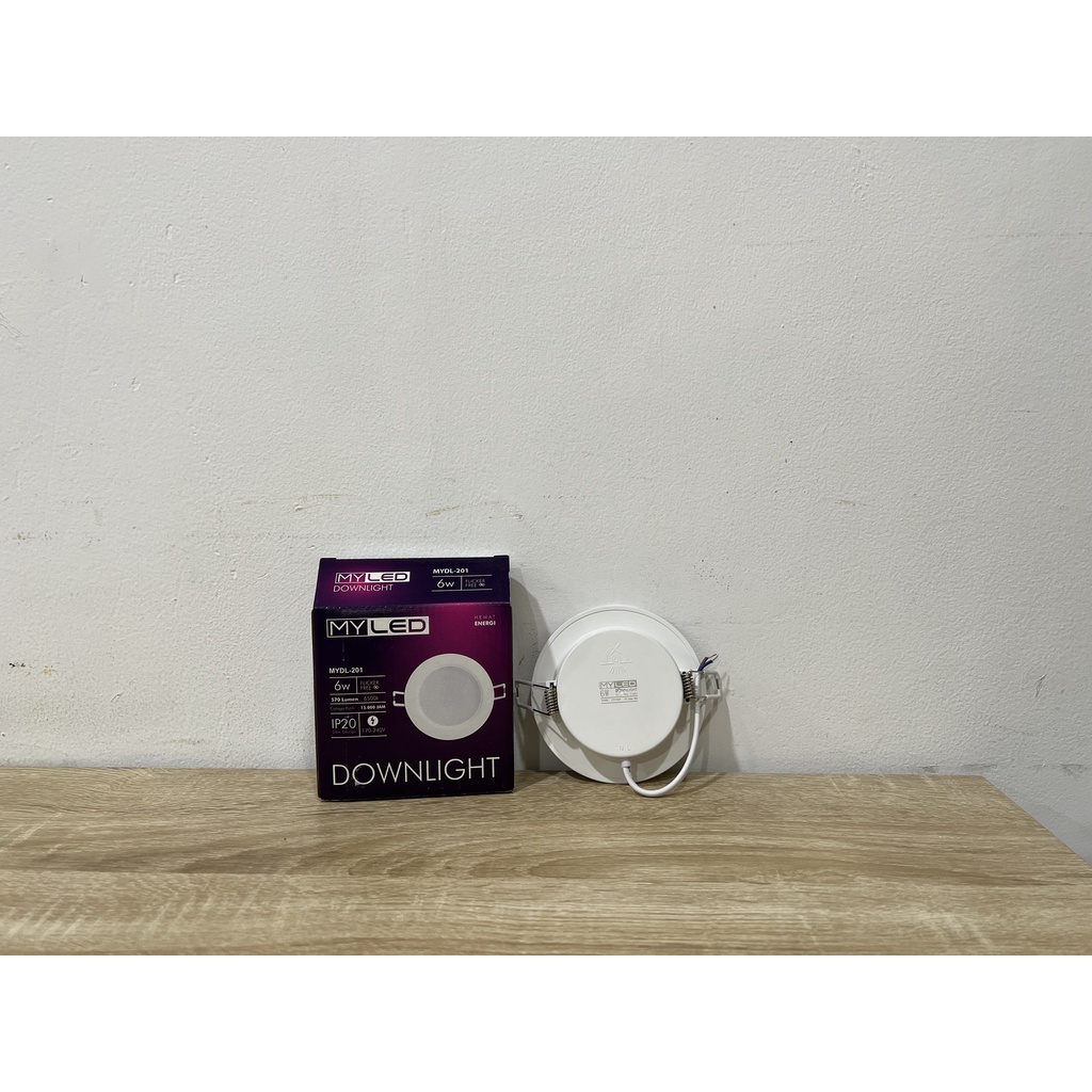 Lampu Downlight Myled 6 Watt 6500K Warna Putih Slim Design 6W