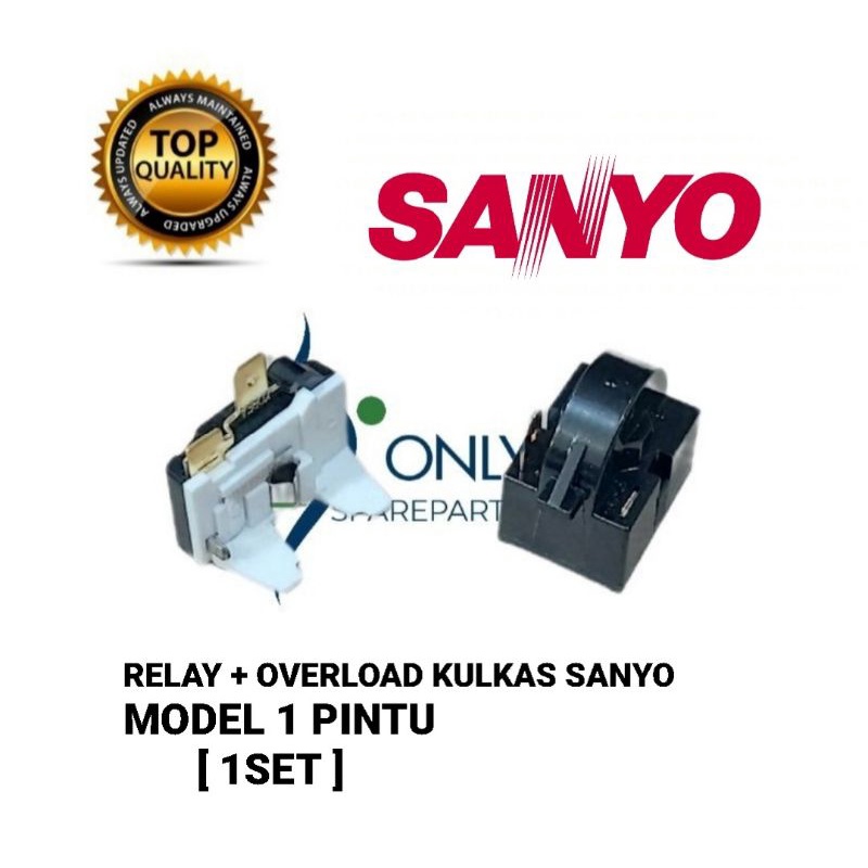 Relay Ptc Overload kulkas Sanyo 1 pintu