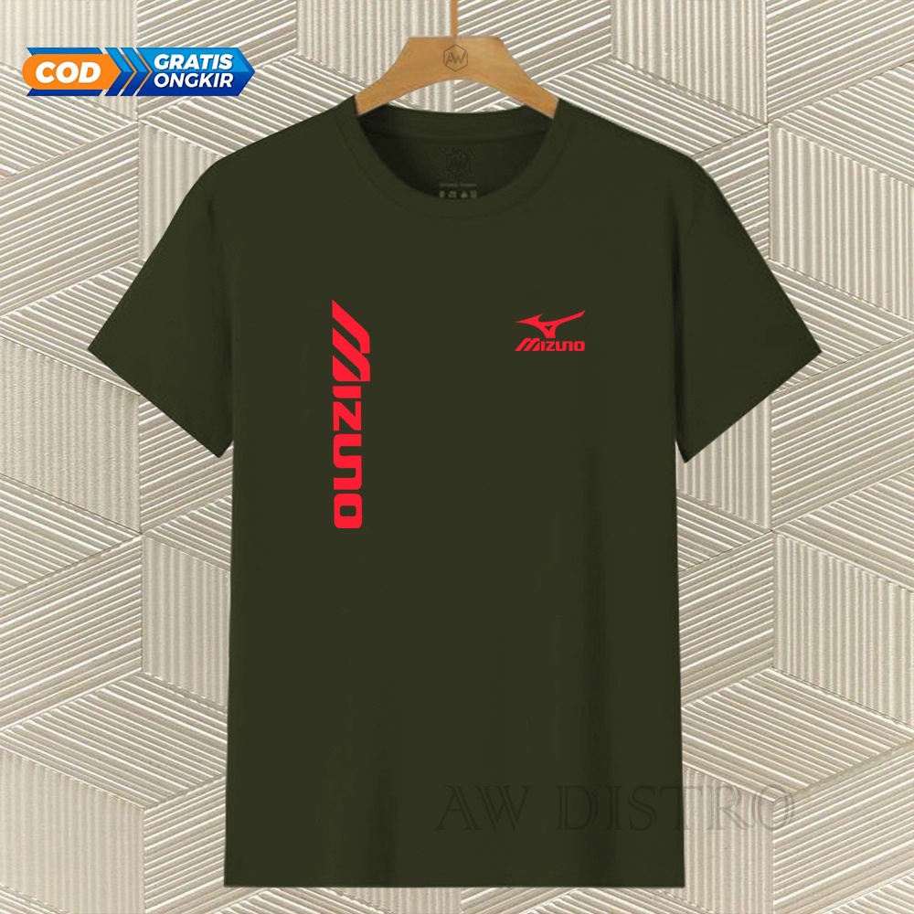 COD Baju Kaos Distro Mzn Kirka Text Merah Premium Quality Lengan Pendek