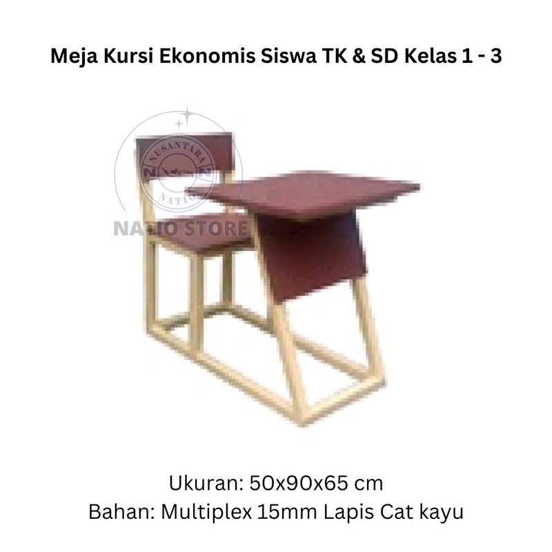 

30 Set Kursi Meja Ekonomis Siswa Sekolah TK & SD Kelas 1 2 3