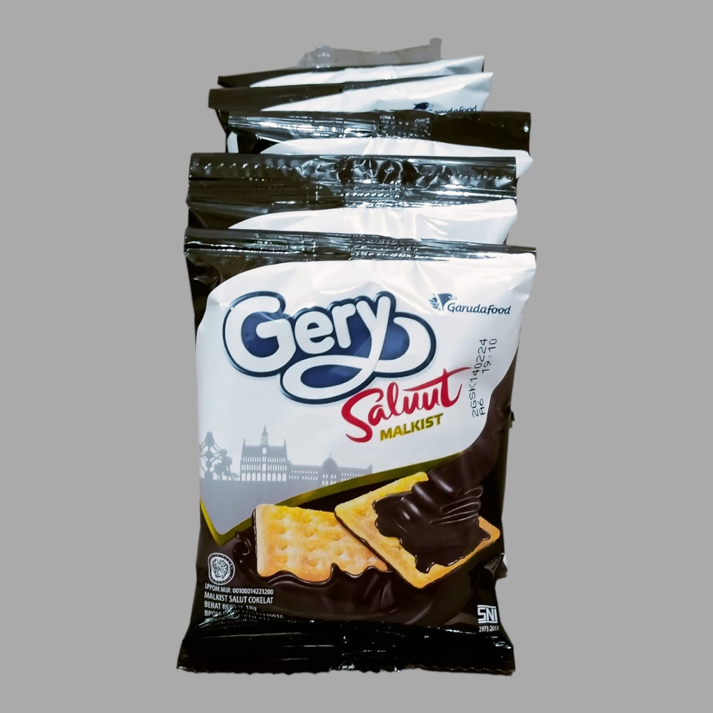 

Gery Saluut Malkist Coklat Biskuit 14gr [10 pcs/Pack]