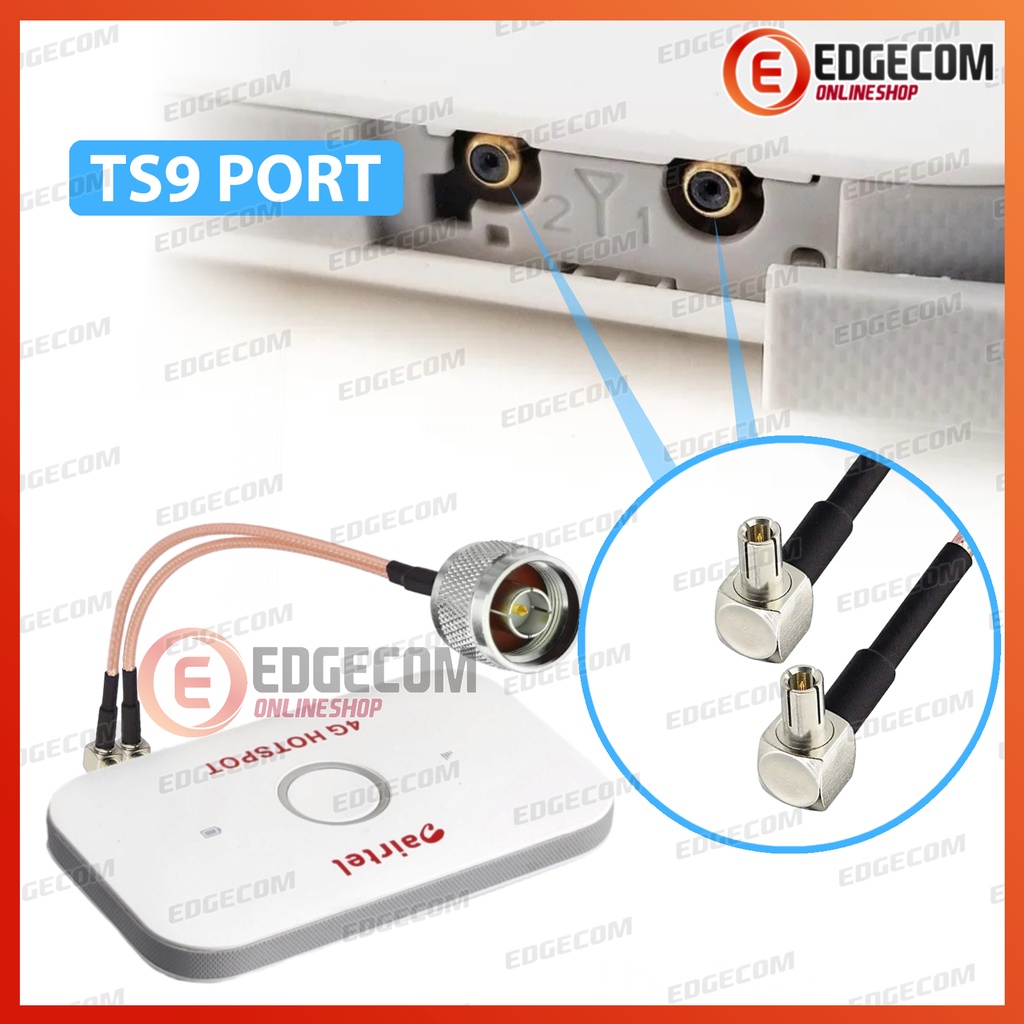 Pigtail N Male to Dual TS9 untuk Modem E5573 Orbit Max E5577 E8373