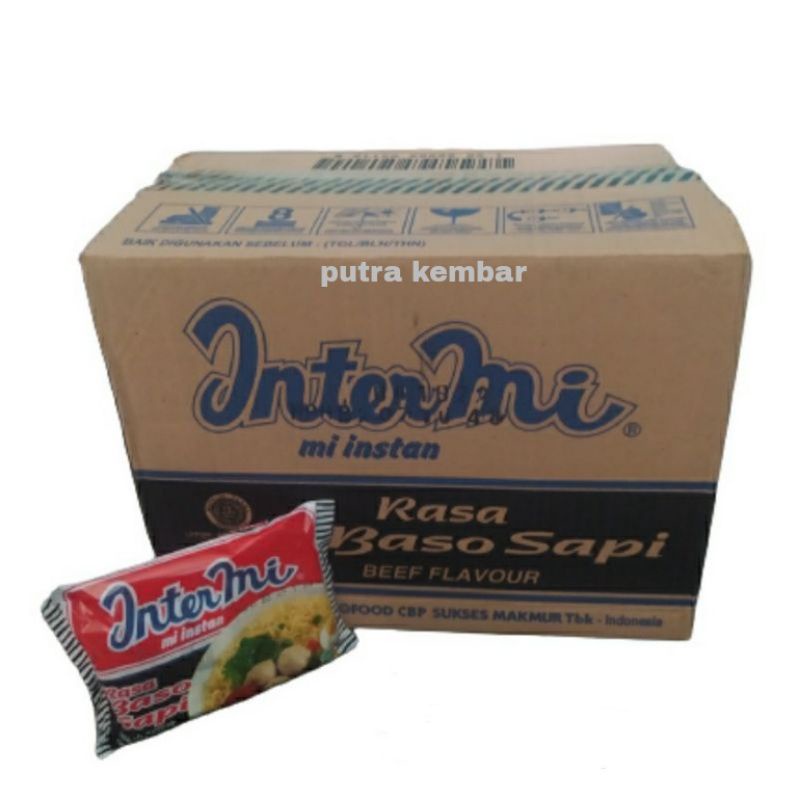 

Mie intermie Kuah Baso Sapi 55 gr 1 Dus Isi 40 Pcs