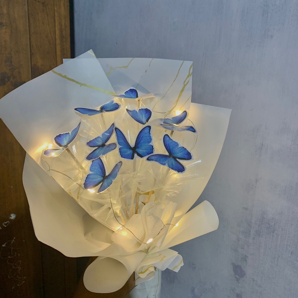 Buket kupu kupu / buket kupu kupu led / buket kupu kupu lampu