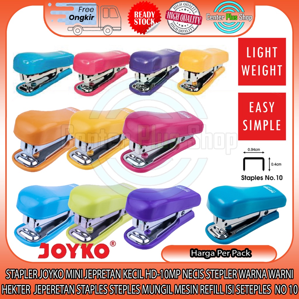 

Necis Stapler Joyko Mini Hd-10mp Stepler Jepretan Hekter Steples Kecil Perlengkapan Sekolah Kantor Sarung Hekter Warna Warni Color Colors Jekrekan Ceklekan Haakje Pengokot Menjepit Kertas Penjepit Membungkus Dokumen Buku Atk Alat Tulis