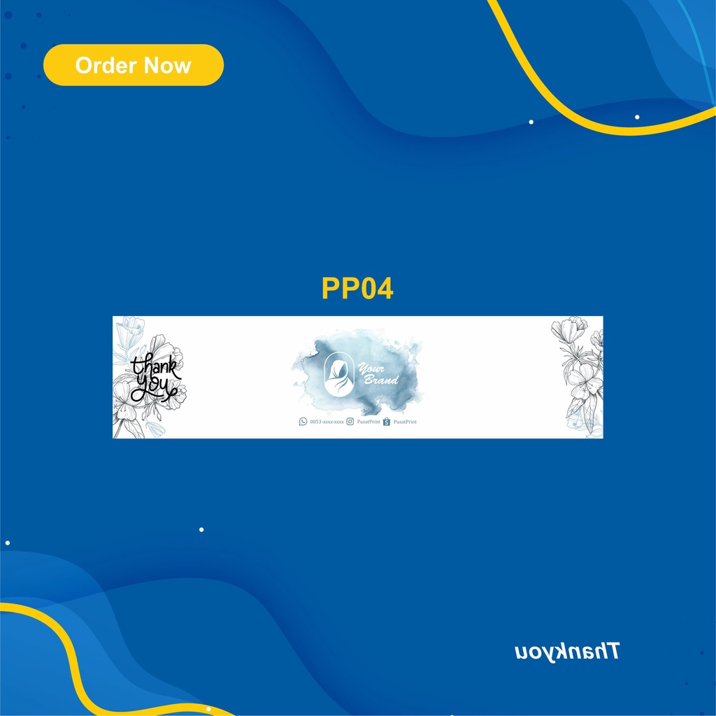 

roll label kaos kaki/hijab/souenir custom 23x5 cm