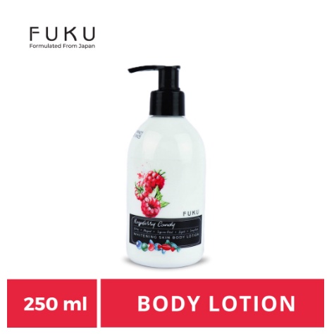 Fuku Whitening Skin Body Lotion Raspberry Candy Moisturizer With Ekstrak Raspberry