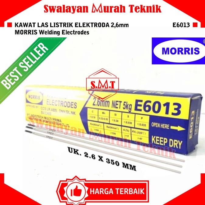 ] Kawat Las Listrik Elektroda 2,6mm MORRIS E6013