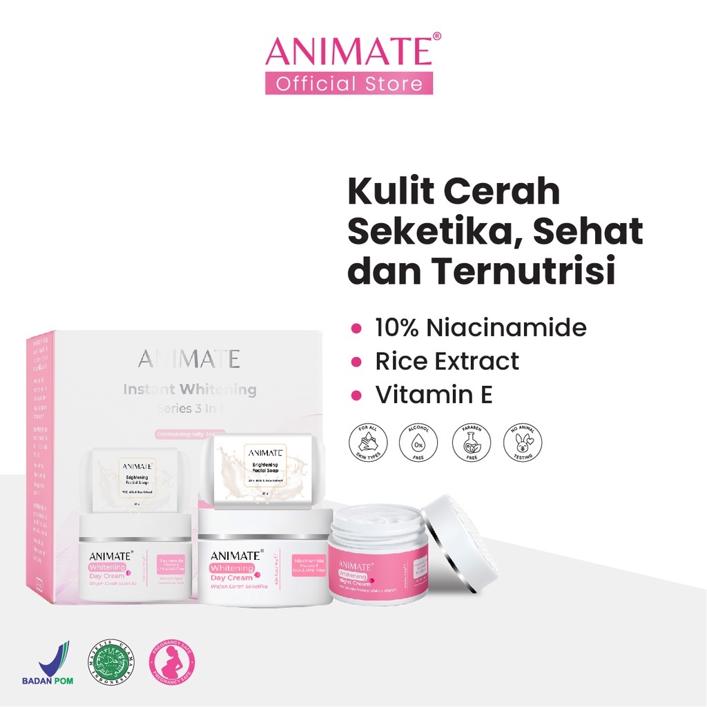 ANIMATE Instan Whitening Series 3in1