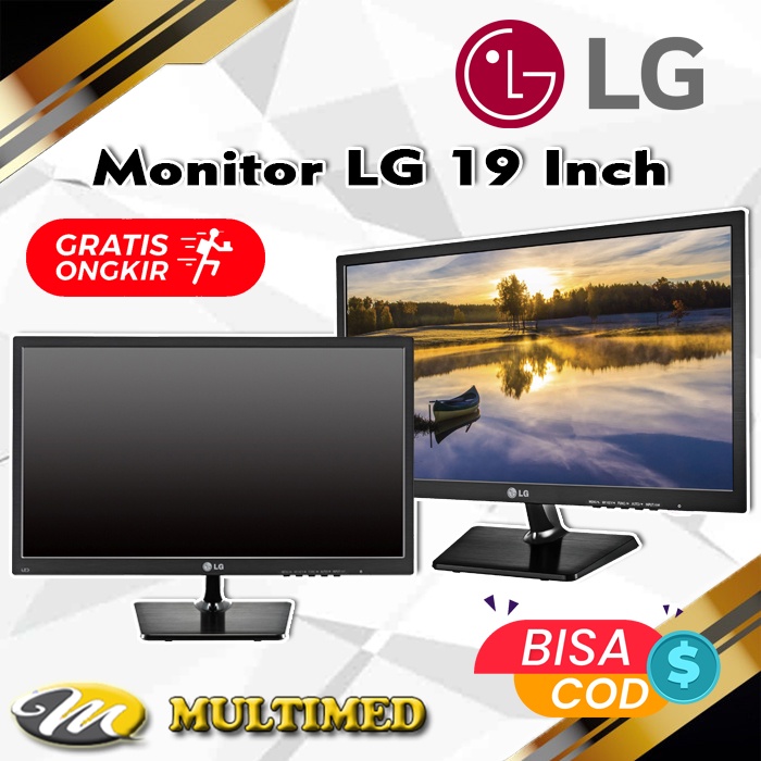 Layar Monitor 19 Inch LED Second Resolusi HD