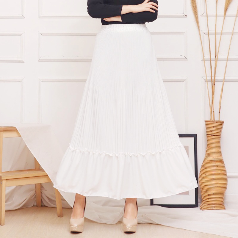 ROK PLISKET VIRAL / ROK PLISKET LIDI PANJANG / ROK PLISKET MURAH - NAMI PLEATS SKIRT DEEWIDIY