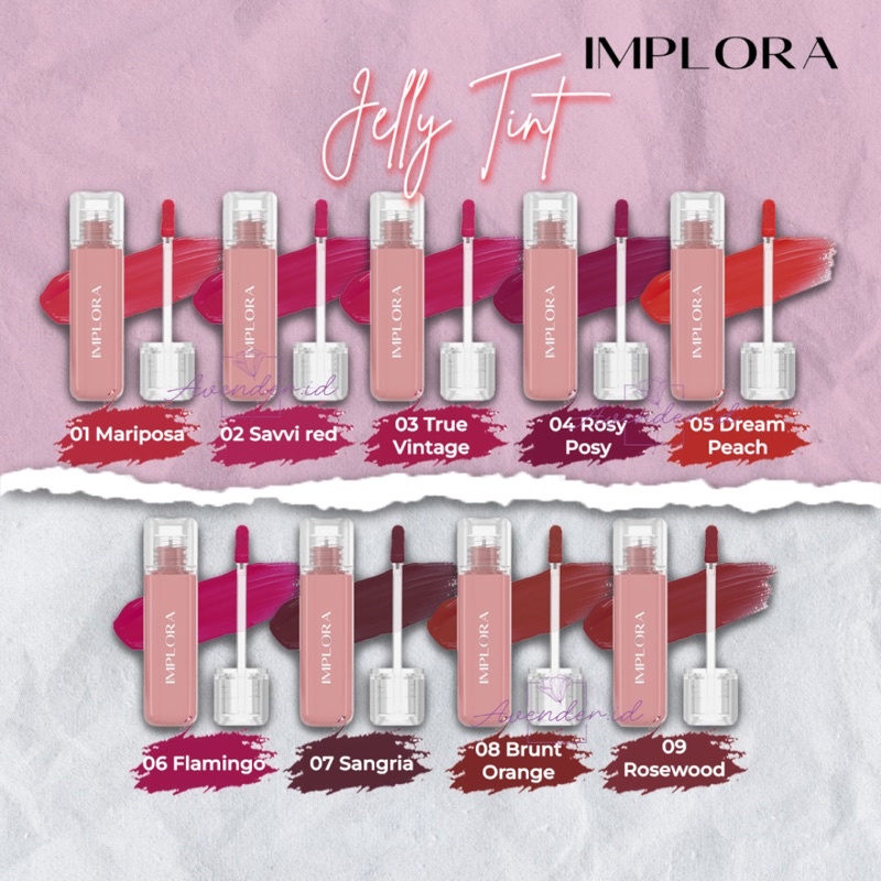 Implora Jelly Tint - Lip Tint Jelly - Lip Tint