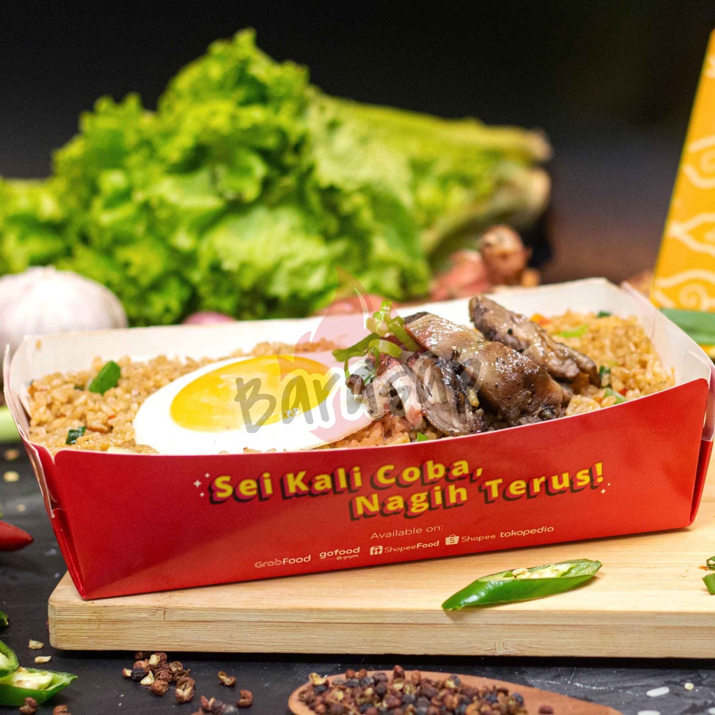 

BARASAP Rice Box Sei Ayam Nasi Goreng Sei Ayam + Telur