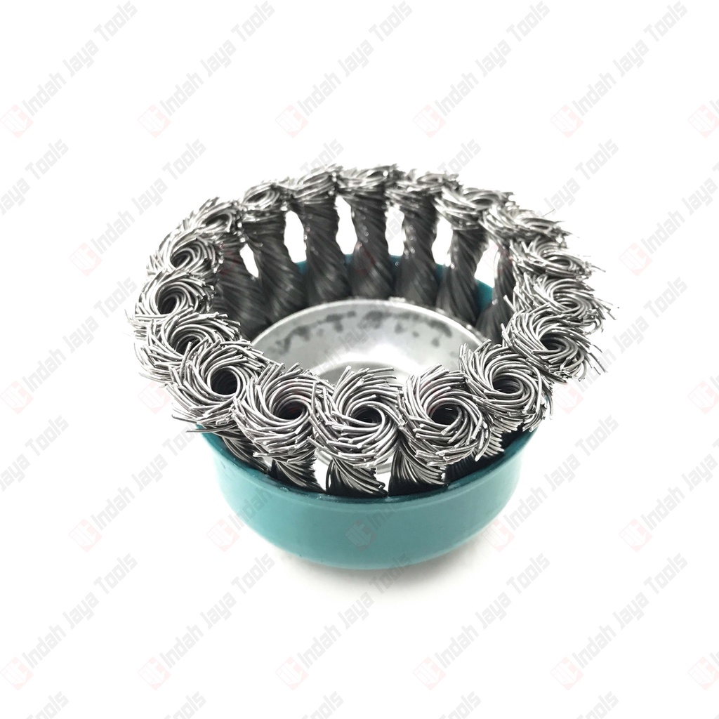 NRT-PRO Sikat Kawat Mangkok KEPANG 3&quot; - Cup Brush Gerinda Tangan M10