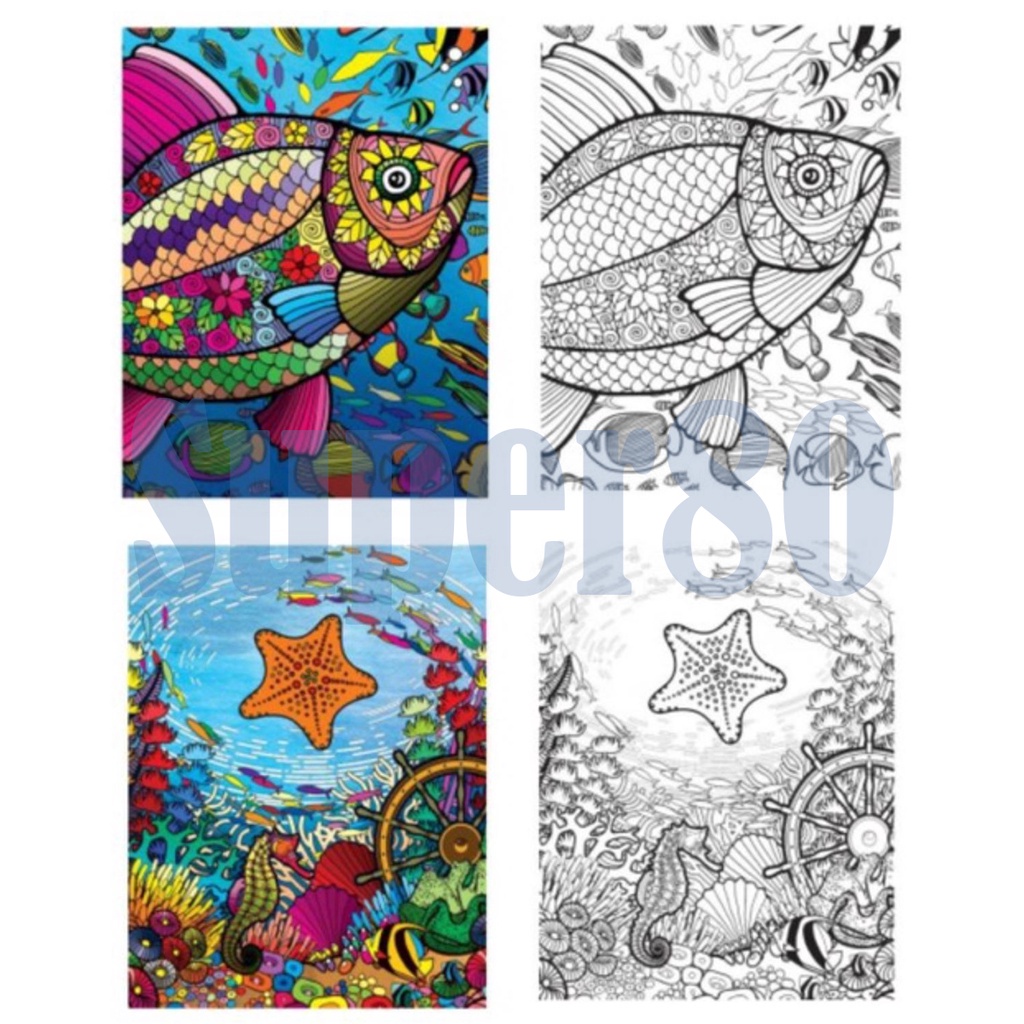 Adult Colouring Book Extreme Copy Mind To Mind Buku Mewarnai Dewasa