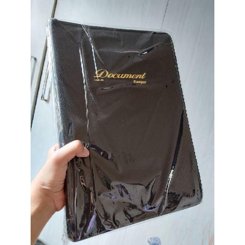 

Map Dokumen Document Keeper Clear Holder Cover Kulit Isi 40 lbr A4 dan F4