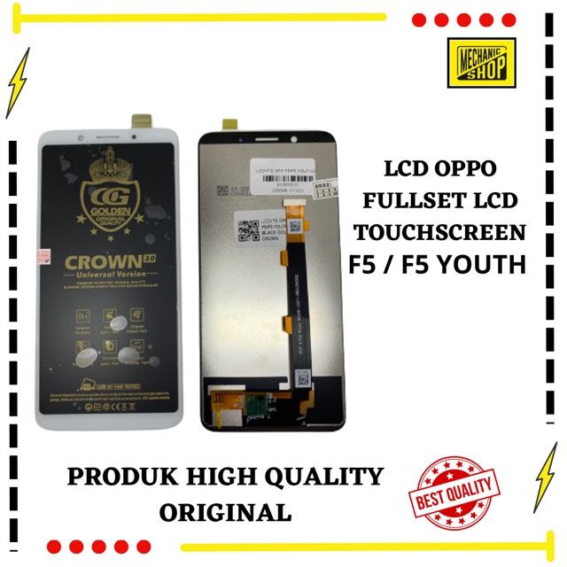 LCD OPPO F5  F5 YOUTH WHITE FULLSET LCD TOUCHSCREEN