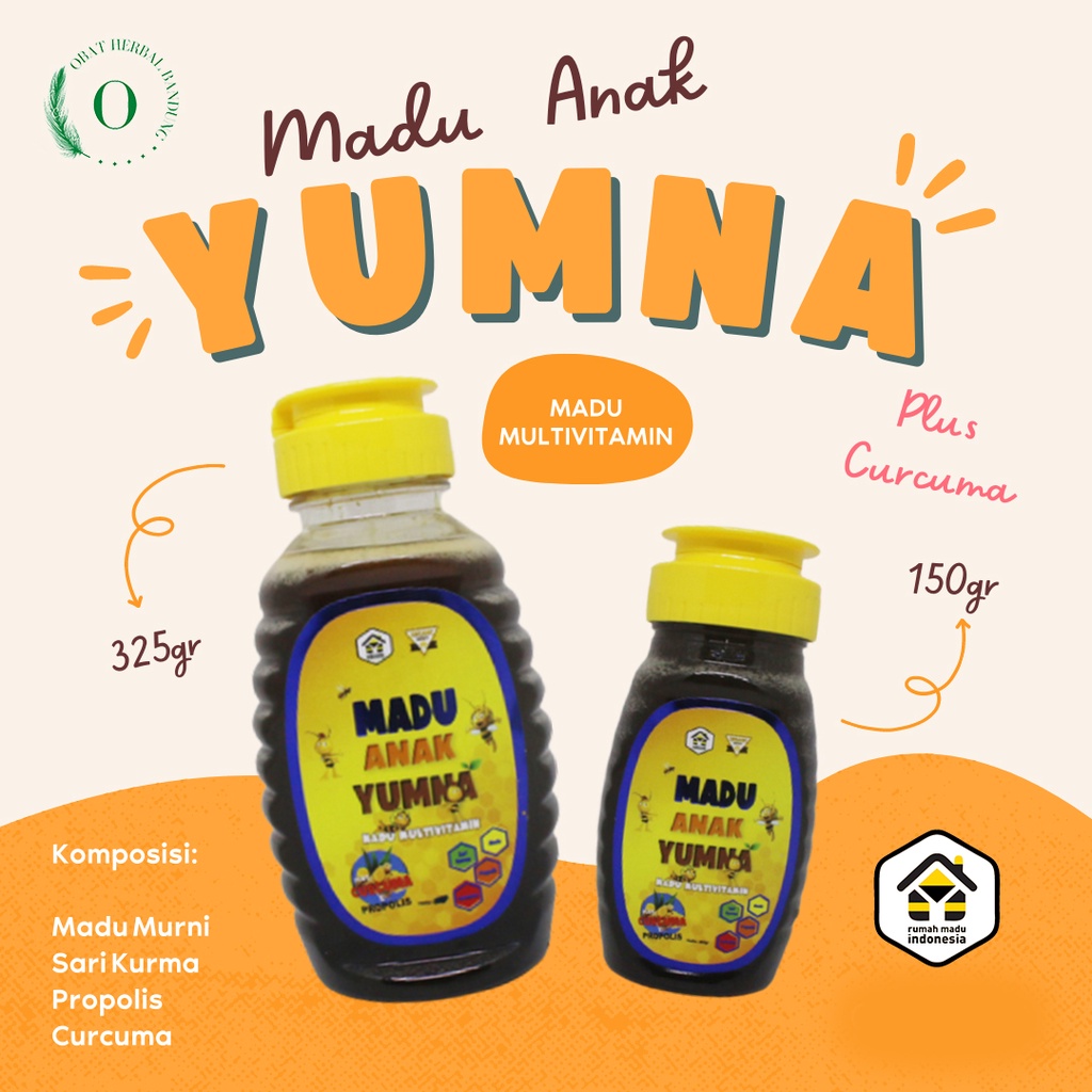 

Madu Anak Yumna Madu Multivitamin Meningkatkan Nafsu Makan dan Daya Tahan Tubuh Anak Isi 325gr