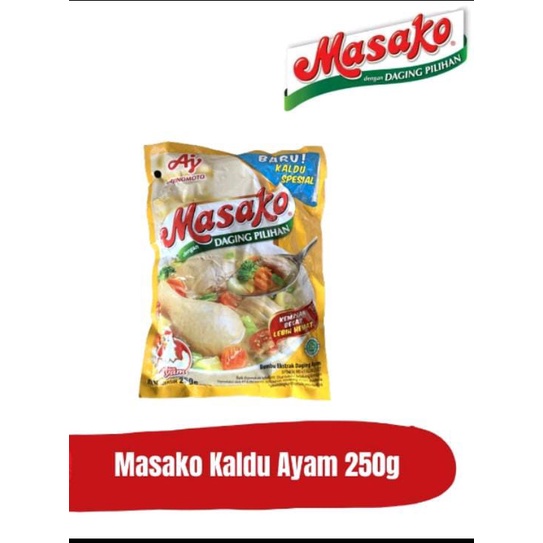 

Masako Bumbu Kaldu Penyedap Rasa Ayam Kemasan 250 gram