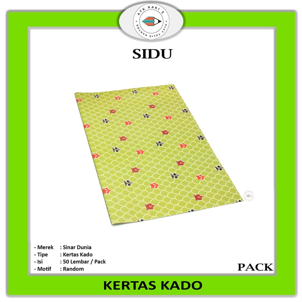 

SIDU - Kertas Kado Sinar Dunia Kertas Bungkus Kado - Pack