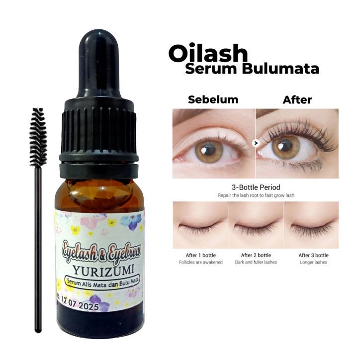 Beauty Jaya - Eyelash Oil Serum By Yurizumi Serum Penumbuh Bulu Mata Cepat Ampuh / Serum  Eyebrow &amp; Eyelash - FREE SISIR