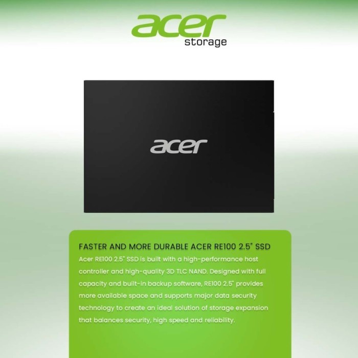 SSD ACER RE100 128GB GARANSI RESMI 5 TAHUN