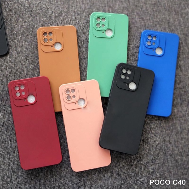 Softcase POCO C40 Case 3D Pro Camera Gel Silika Casing