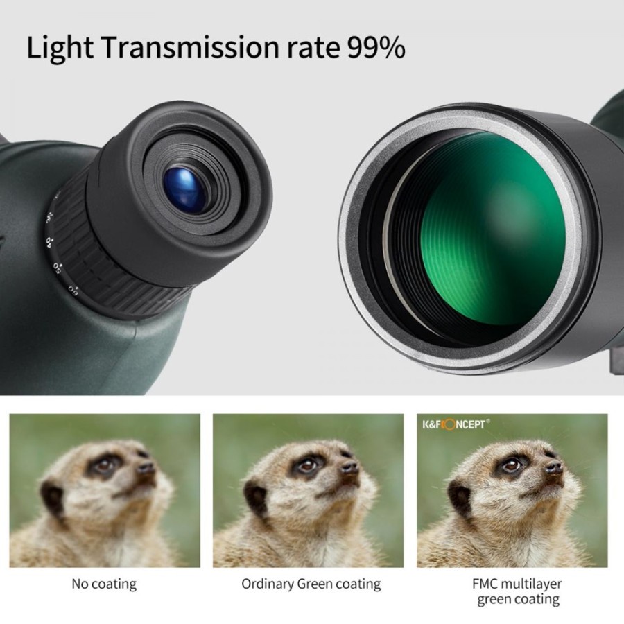 KNF Concept Spooting Scope HD 20-60x60 - BAK45 for View Wildlife Scene