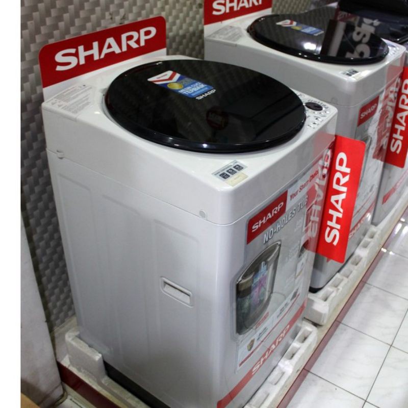 Mesin Cuci Washing Machine Sharp ESM809 ESM 809 T 8 Kg Top Loading