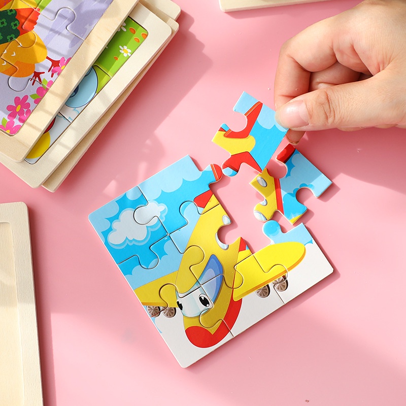 DSM PUZZLE ANAK JIGSAW WOODEN PUZZLE KAYU ANAK PUZZLE ANAK KARAKTER LUCU MAINAN ANAK EDUKASI MURAH