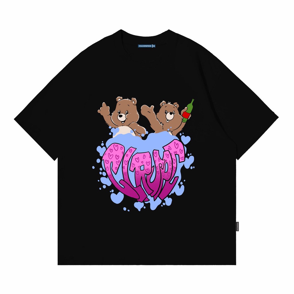 Kaos Oversize Colourspace - Spacebear TO 049 Black