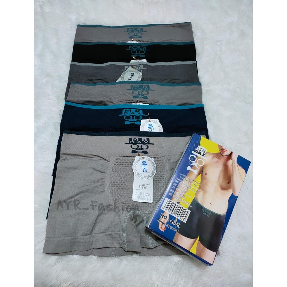 MEN SALE  3Pcs - MR DAX | Celana Dalam BOXER Pria Seamless Rajut / CD Cowok Laki - Size M,L,XL,XXL -