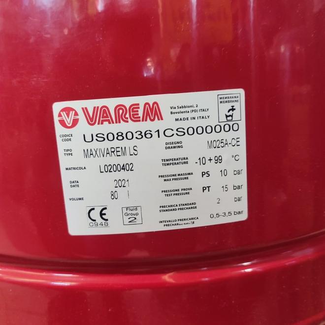 Pressure Tank Varem 80 Liter