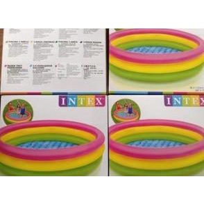 kolam intex jumbo besar 147 cm bola air anak promo