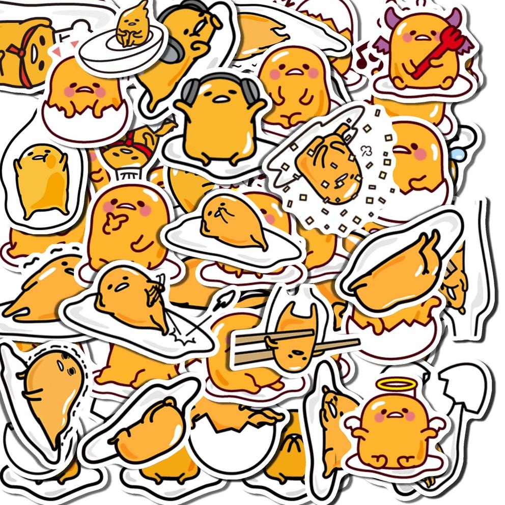 

♠ 49 Pcs STICKER GUDETAMA Stiker Cute Waterproof
