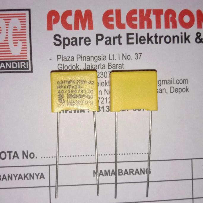 MKT 0.047uF 275V~ 47nF 275V 473 275V~ MKP kapasitor Capacitor pcmelektrob9090 Diminati Banget