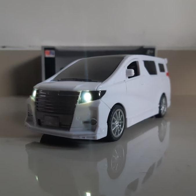 PROMO DIECAST MOBIL ALPHARD SUARA & LAMPU MINIATUR MOBIL ALPHARD MAINAN TERLARIS