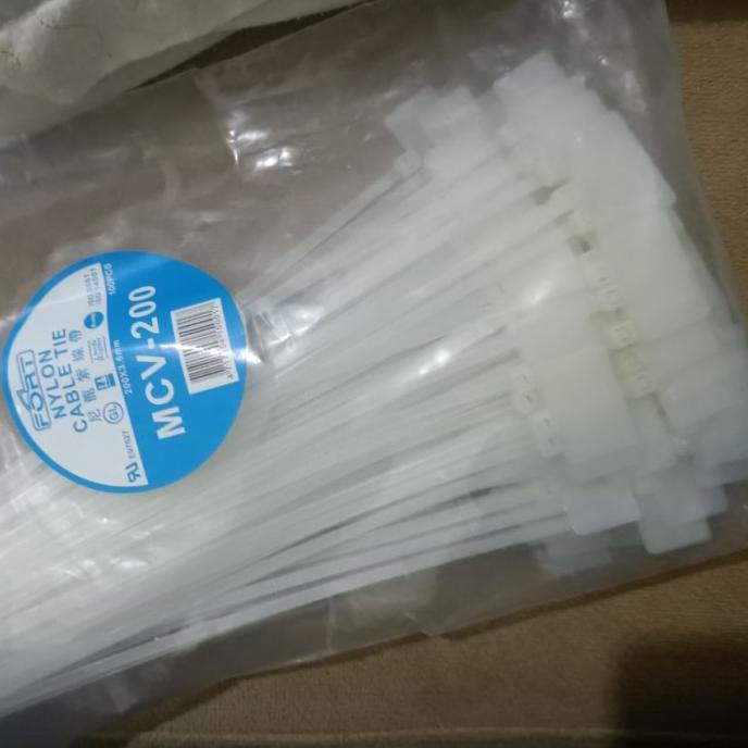

100PCS Kabel Ties Tali kabel Marker Ties Name 20cm x 3.8mm rajaav77 Juara