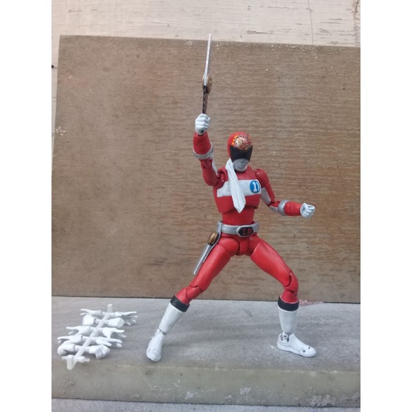 Action figure custom SHF super Sentai Power rangers Denjiman Denji Red Denzy Denzyman Tokusatsu jadu